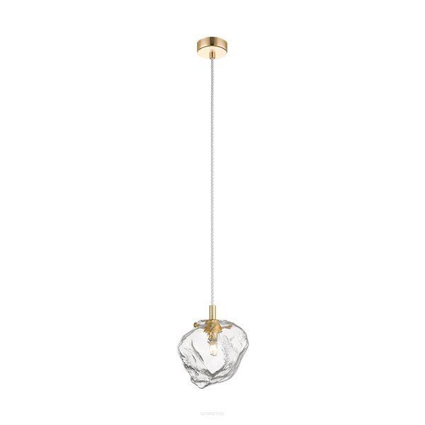 LAMPA WISZĄCA LAMPA WEWNĘTRZNA ROCK PENDANT P0488-01F-U8AC ZUMA LINE G9 METAL / SZKŁO  ZŁOTY 