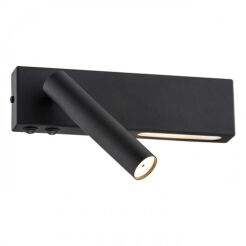 Kinkiet JASPER 1035 Argon Czarny LED + G9 funkcjonalny 