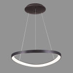 Lampa wisząca MORFI 5355-848ROP-BC-3 Italux PIERŚCIEŃ W KOLORZE KAWOWYM SZCZOTKOWANYM LED 48W IP20 INTRYGUJĄCA - 2