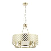 Lampa wisząca Verno Old Gold Orlicki Design ażurowa złota