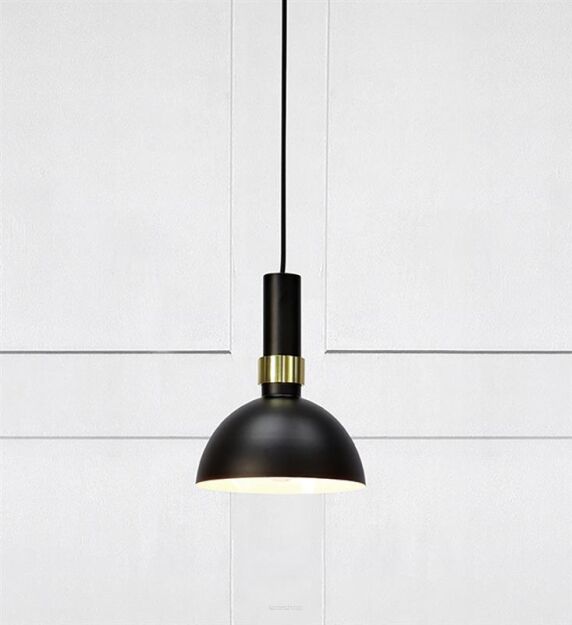Lampa wisząca skandynawska Larry 1L Czarny/Złoty Szczotkowany 106974 Markslojd