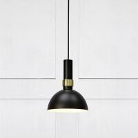 Lampa wisząca skandynawska Larry 1L Czarny/Złoty Szczotkowany 106974 Markslojd