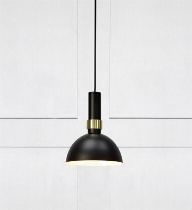 Lampa wisząca skandynawska Larry 1L Czarny/Złoty Szczotkowany 106974 Markslojd