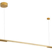 Lampa wisząca ORGANIC HORIZON P0356  poprzeczna rurka Maxfliz lampa jest w stylu nowoczesnym złota led okrągła