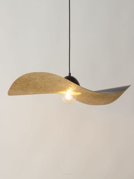 Lampa wisząca KAPELLO 32340 SIGMA kapelusz czarny-złoty 76 cm