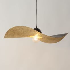 Lampa wisząca KAPELLO 32340 SIGMA kapelusz czarny-złoty 76 cm
