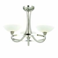 Lampa sufitowa CAGNEY chrom, biały ENDON LIGHTING CAGNEY-3SC  