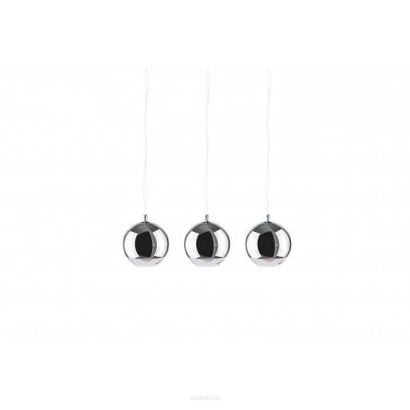 Lampa wisząca SILVER BALL 3 LINE AZ4751 Azzardo 3 chromowane kule 