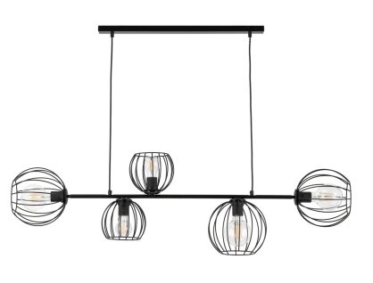 Lampa wisząca MADAM 5 SIGMA 32372 CZARNA RETRO