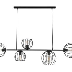 Lampa wisząca MADAM 5 SIGMA 32372 CZARNA RETRO
