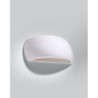 Kinkiet PONTIUS SL.0835 SOLLUX LIGHTING półokrągły ceramiczny biały