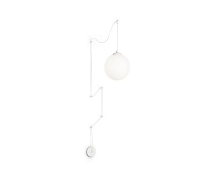 KINKIET (Lampa wisząca) Boa SP1 biały 160863, czarny 160856 NOWOCZESNY IP20 SZKŁO Ideal Lux minimalistyczna oprawa w kolorze białym i czarnym