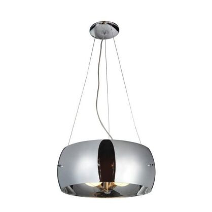 Lampa wisząca Cosmo 2901-3PB AZ0844 chrom  CR Lampa wykonana jest z metalu oraz szkła o wykończeniu chromowanym
