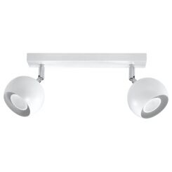 PLAFON OCULARE 2 Biały  SOLLUX  Lampa Ścienna NOWOCZESNY stal  SL.0438 metalowa lampa  SOLLUX LIGHTING