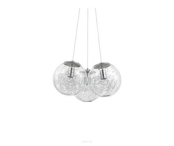 Lampa wisząca Mapa Sat SP3 nikiel 176031, mosiądz 175973 NOWOCZESNY IP20  METAL Ideal Lux LAMPA WEWNĘTRZNA OPRAWA W NOWOCZESNYM STYLU
