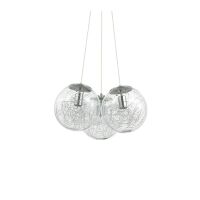 Lampa wisząca Mapa Sat SP3 nikiel 176031, mosiądz 175973 NOWOCZESNY IP20  METAL Ideal Lux LAMPA WEWNĘTRZNA OPRAWA W NOWOCZESNYM STYLU