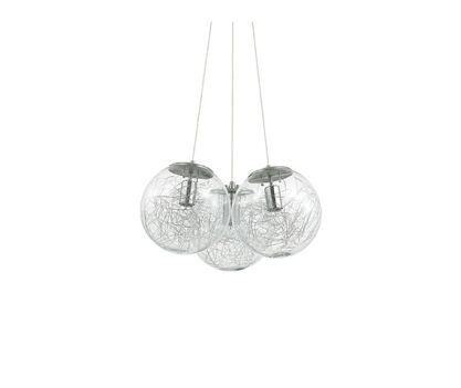 Lampa wisząca Mapa Sat SP3 nikiel 176031, mosiądz 175973 NOWOCZESNY IP20  METAL Ideal Lux LAMPA WEWNĘTRZNA OPRAWA W NOWOCZESNYM STYLU