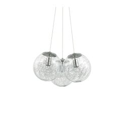 Lampa wisząca Mapa Sat SP3 nikiel 176031, mosiądz 175973 NOWOCZESNY IP20  METAL Ideal Lux LAMPA WEWNĘTRZNA OPRAWA W NOWOCZESNYM STYLU