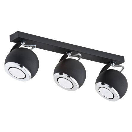 Oprawa sufitowa KOS 1263 Argon CZARNA listwa 3 reflektorki 