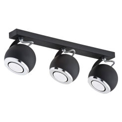 Oprawa sufitowa KOS 1263 Argon CZARNA listwa 3 reflektorki 
