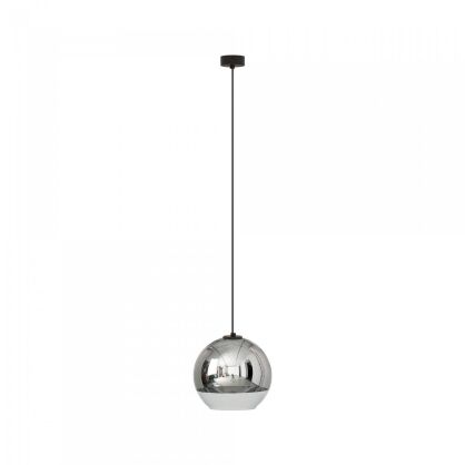 Lampa wisząca Globe plus M E27 czarna/chrom 7606