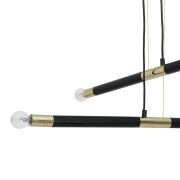 Lampa wisząca BASTONE BLACK/GOLD 4xE14 MILAGRO MLP6564 