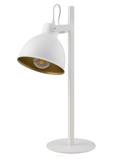 Lampa stołowa SIGMA LIGHTING MARS BIAŁA ZE ZŁOTYM WNĘTRZEM NOWOCZESNA  50265