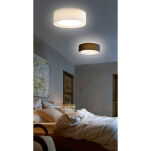 Plafon lampa sufitowa MILO GREY AZ2319 AZzardo szary abażur z tkaniny nowoczesny przesłona z akrylu   - 2