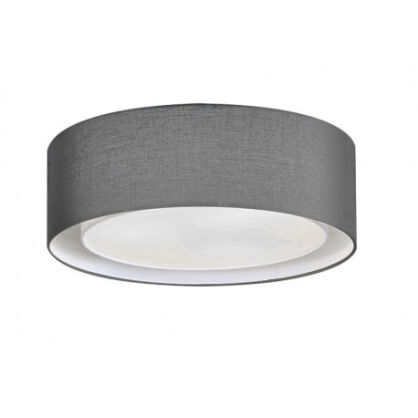 Plafon lampa sufitowa MILO GREY AZ2319 AZzardo szary abażur z tkaniny nowoczesny przesłona z akrylu  