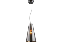 Lampa wisząca Capo Azzardo AD8083-1 wykonana z chromowanego metalu oraz szklanego klosza w kolorze chromu - 2