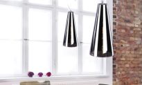 Lampa wisząca Capo Azzardo AD8083-1 wykonana z chromowanego metalu oraz szklanego klosza w kolorze chromu - 4