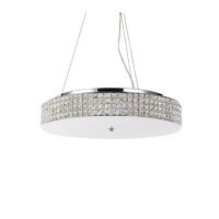 Lampa wisząca Roma 093062 NOWOCZESNY IP20  METAL / SZKŁO oprawa w stylu nowoczesnym Ideal Lux LAMPA WEWNĘTRZNA  