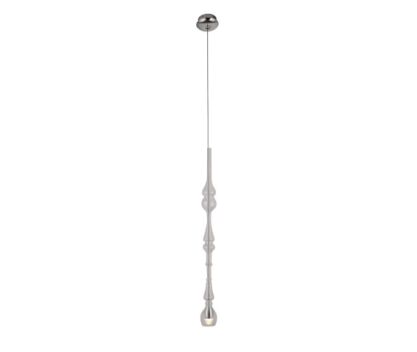 Lampa wisząca Murano  D P0248  Maxlight podłużna pojedyncza oprawa szklana transparentna nietypowy kształt