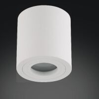 Lampa sufitowa natynkowa RULLO BIANCO IP44  techniczna tuba okrągła biała