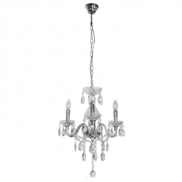 Żyrandol Whiz L.90690/3CLE Italux  chrom styl pałacowy elagancki