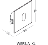 LAMPA SCHODOWA ELKIM LESEL 001 XL Elegancka 3 kolory LED 3000K / 4000K - 7