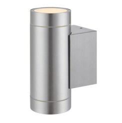 Kinkiet zewnętrzny PIPE 107917 Markslojd IP44 Świeci góra-dół nowoczesny IP44 Wys. 16 cm w kolorze aluminium 