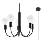 Lampa wisząca PICCOLO 5 SL.0855 SOLLUX LIGHTING loft industrial czarna - 5