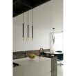 Lampa wisząca MOZAICA 1 SL.0892 SOLLUX LIGHTING nowoczesna 3x G9 czarno-złota listwa - 2