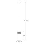 LAMPA WISZĄCA LAMPA WEWNĘTRZNA (WISZĄCA) ZUMA LINE GEM PENDANT P0389-01D-F7AC ZUMA LINE  - 3