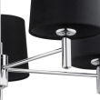Lampa wisząca BOLZANO 2104 Argon styl glamour 5xE27 czarna chrom  - 3