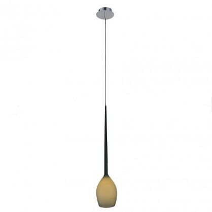Lampa wisząca Izza 1 oliwkowa AZzardo MD1288A-1M AZ1220  szklany klosz nowoczesny