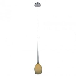 Lampa wisząca Izza 1 oliwkowa AZzardo MD1288A-1M AZ1220  szklany klosz nowoczesny