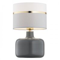 Lampa stołowa BEJA 4362 Argon Dekoracyjna klasyczna szaro-złota