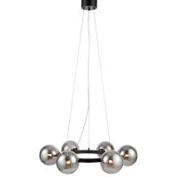Lampa wisząca CIRCLE PENDANT 6L BLACK/SMOKE MARKSLOJD 108051