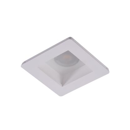 Lampa sufitowa wpustowa HERA GIPS SQUARE S WH biała minimalistyczyna