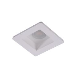 Lampa sufitowa wpustowa HERA GIPS SQUARE S WH biała minimalistyczyna