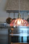 Lampa wisząca Kurage 1L E27 109178 Markslojd antyczny mosiądz/różowa Ø26cm - 4