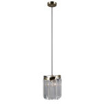 Lampa wisząca Sabriga PND-44544-1 Italux Kryształowa antyczny brąz - 3