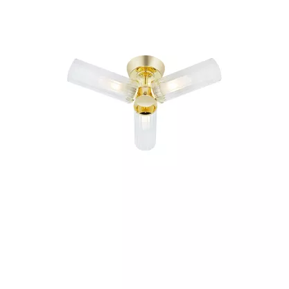 RIMINI Ceiling 3L Clear/Brass 109238 Markslojd